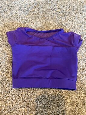 Purple Dance Crop Top - Kids Costumes Dance